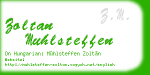 zoltan muhlsteffen business card