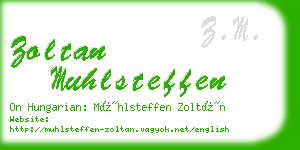 zoltan muhlsteffen business card